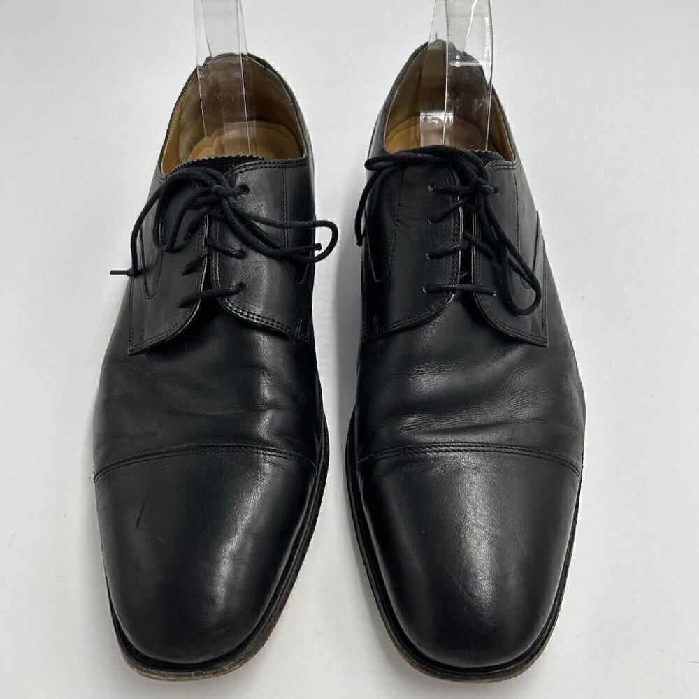 Florsheim Imperial Shoes Sz 12D Black Oxford Goodyear Welt Laced 12083